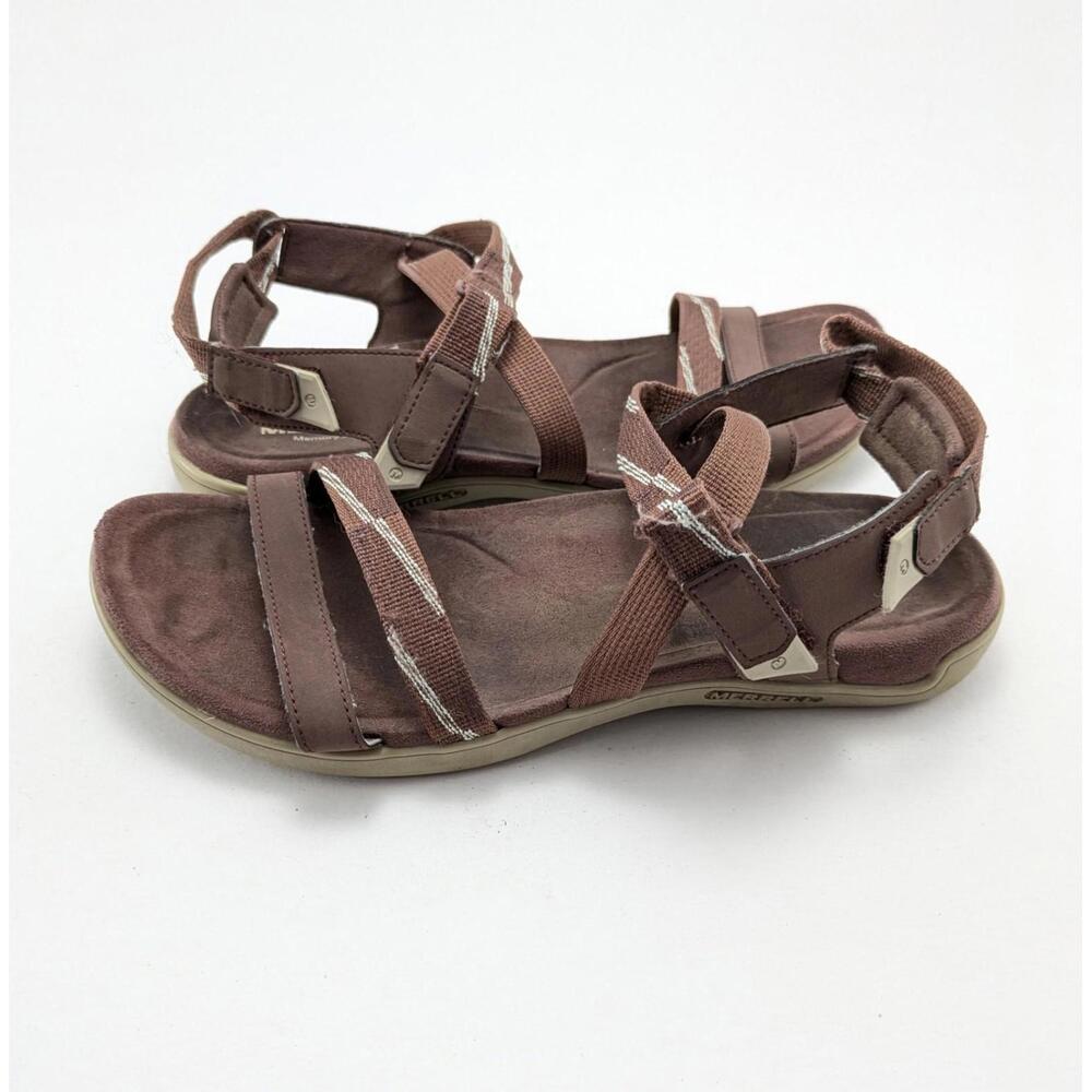 Womens Merrell District Mendi Backstrap Purple Flat Sandals J003282 Size 9